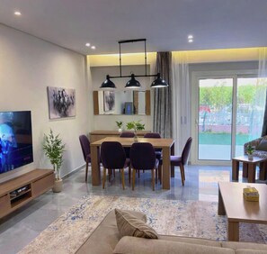 Apartment, 3 Bedrooms, Smoking, Patio | Living room - Hotel Apartment in Sheikh Zayed Zayed Suites A (6th of October City)