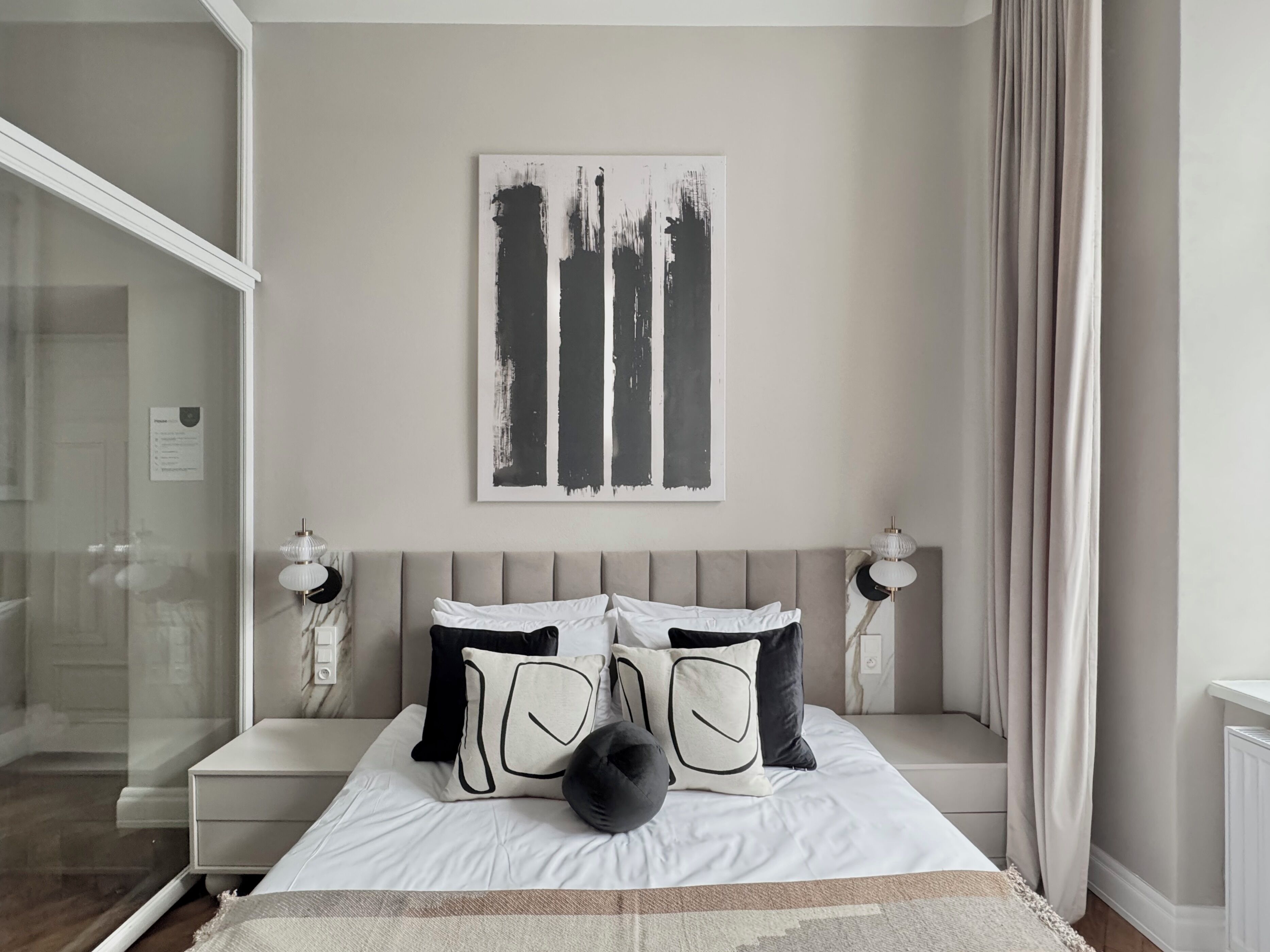 Design Apartment | Individually decorated, individually furnished, desk, laptop workspace