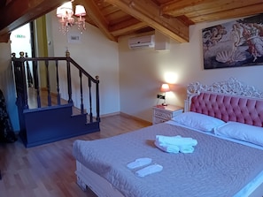Deluxe Double Room, Balcony, Mountain View | In-room safe, iron/ironing board, free WiFi, bed sheets