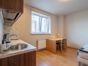 Standard Room, City View | Private kitchen | Mini-fridge