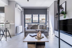 Appartamento, balcone, vista città (K4R Loft) | Tende oscuranti, insonorizzazione, ferro/asse da stiro, Wi-Fi gratuito