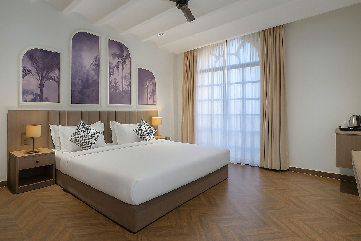 書桌、筆電工作空間、免費無線上網