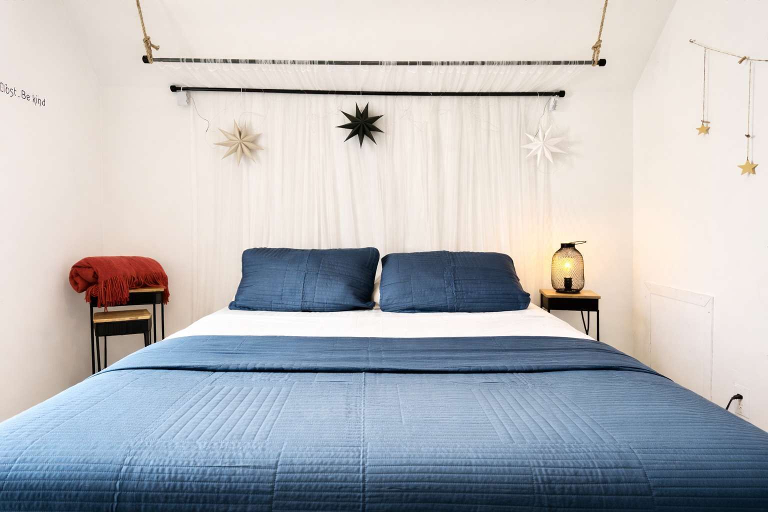 2 bedrooms, iron/ironing board, travel crib, WiFi