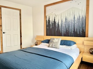 2 habitaciones, tabla de planchar con plancha, cuna de viaje y wifi