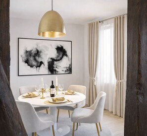 Superior Apartment, City View | Living area | 80-cm Smart TV with digital channels - 1625 Ternes (Paris)