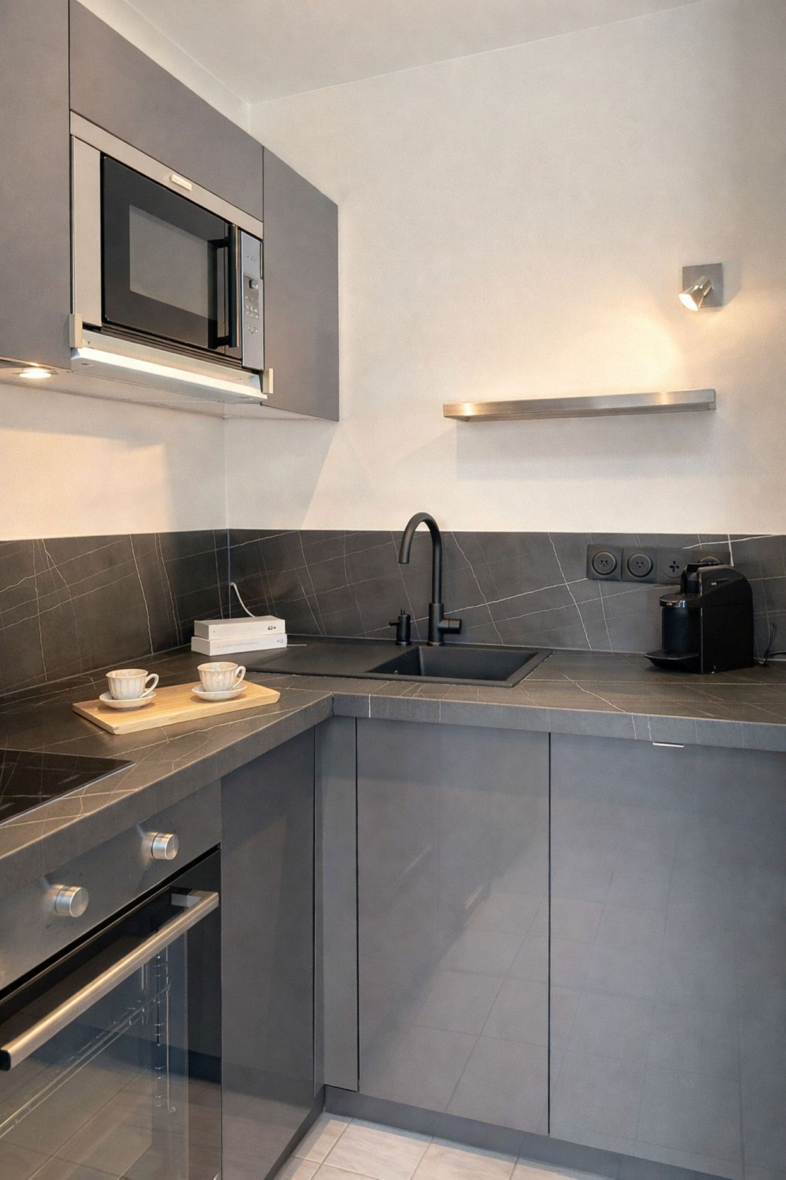 Superior-Apartment, Stadtblick | Eigene Küche | Espressomaschine, Wasserkocher, Toaster, Gefrierschrank