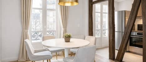 Superior Apartment, City View | Living area | 80-cm Smart TV with digital channels