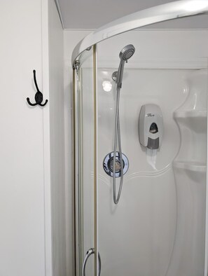 Shower, hair dryer