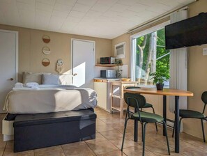 1 bedroom, travel crib, WiFi, bed sheets