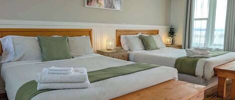 1 غرفة نوم وواي فاي وملاءات أسرّة