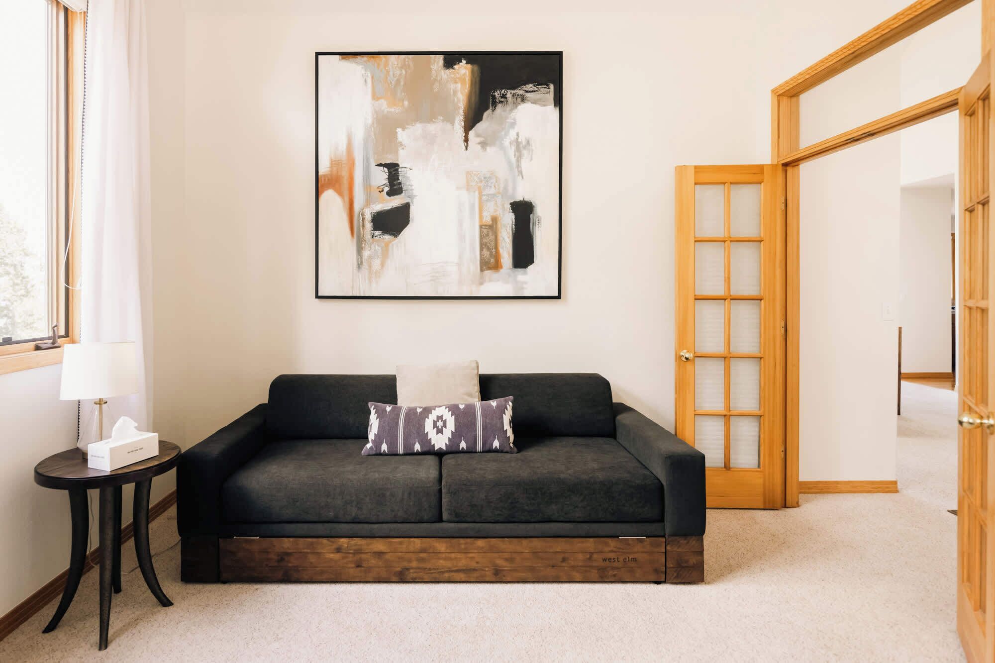 TV, fireplace, offices