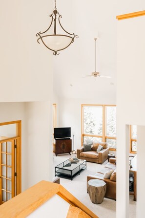 TV, fireplace, offices