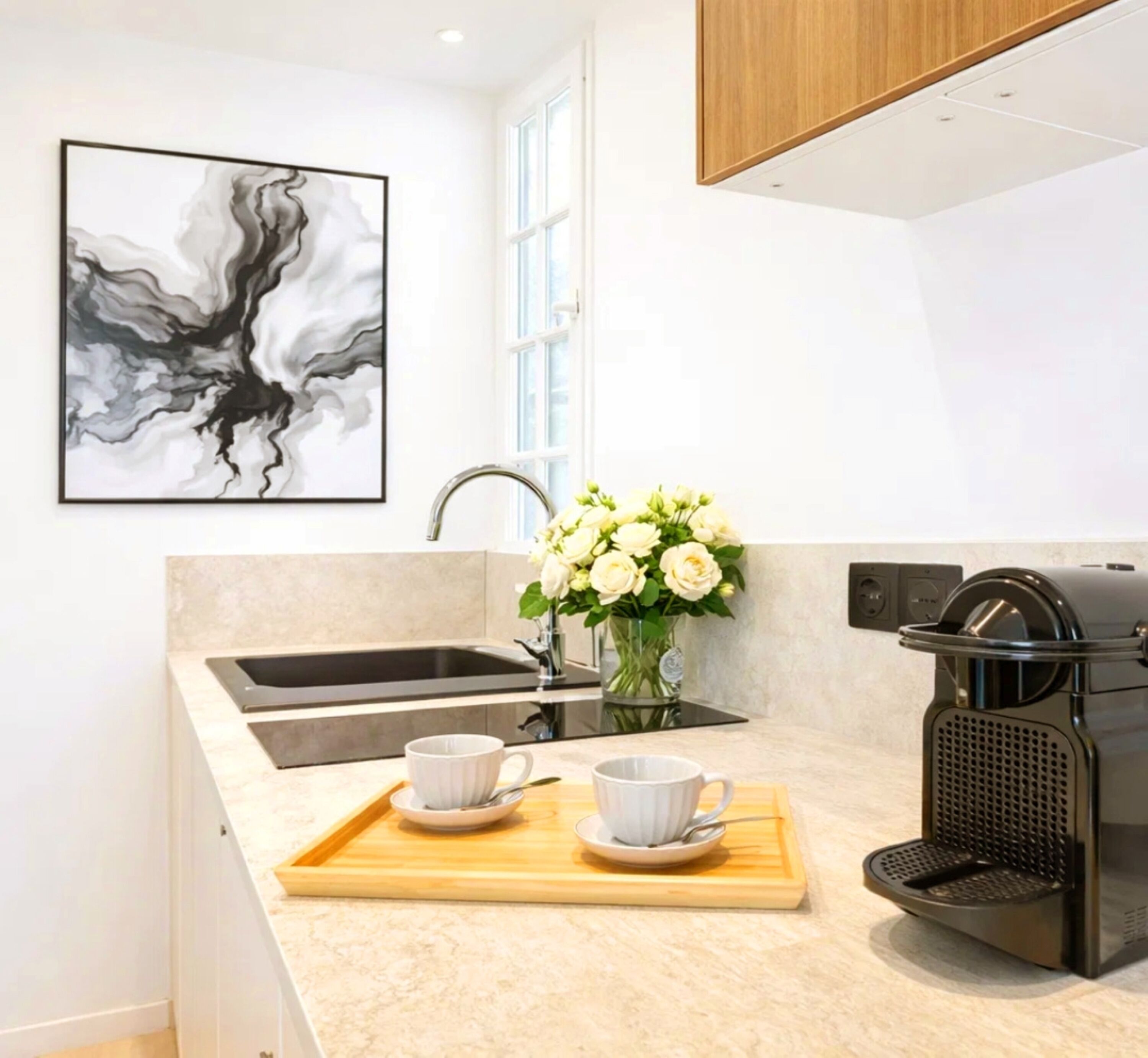 Studio, Courtyard View | Private kitchen | Espresso maker, electric kettle, toaster, freezer