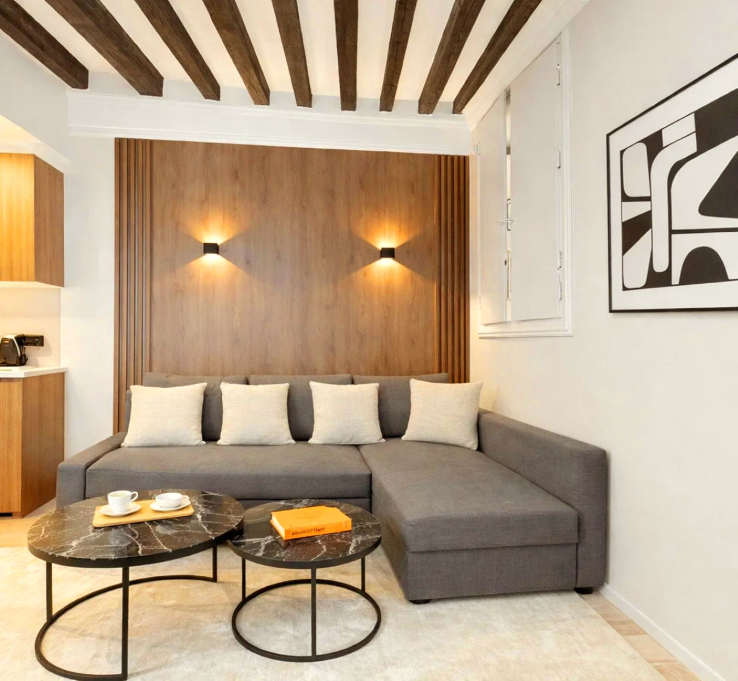 Studio, Courtyard View | Living area | 80-cm Smart TV with digital channels