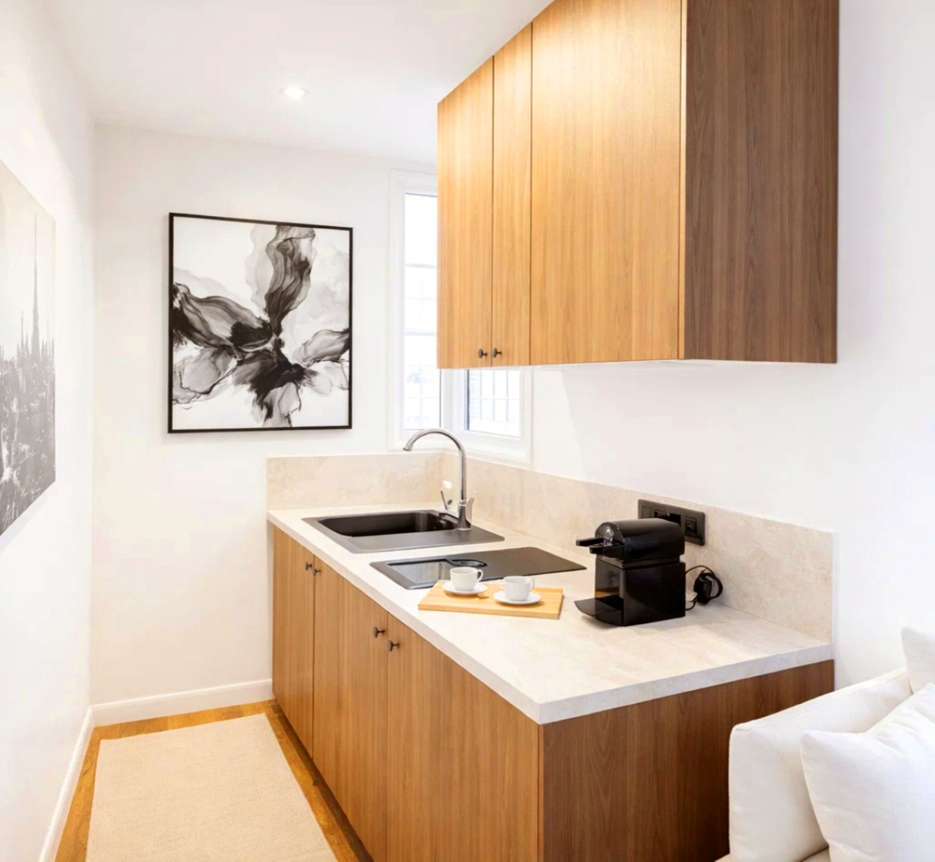 Studio, Courtyard View | Private kitchen | Espresso maker, electric kettle, toaster, freezer