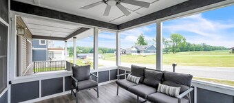 NEW! Pet-Friendly Getaway with Golf & Private Patio Retreat