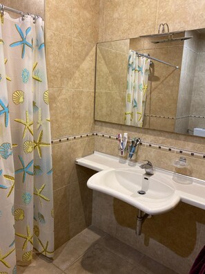Haartrockner, Bidet, Handtücher, Seife