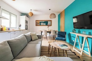 Living area - Maison du Barbâtre - 4 cosy rooms (Reims)