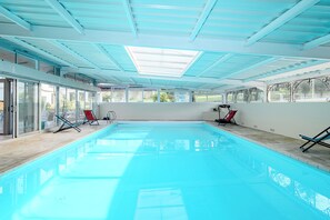 Indoor pool, a heated pool