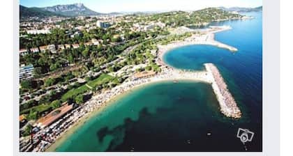 Maison Cigalon 4 pers dans la pinède, var, Toulon, plage, piscine, clim, pinede