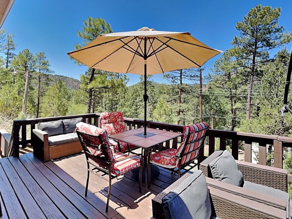 House (2 Bedrooms) | Front of property - Knotty Pines Cabin by Ruidoso Vacation Rentals (Ruidoso)