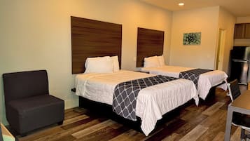 Desk, blackout drapes, iron/ironing board, free WiFi