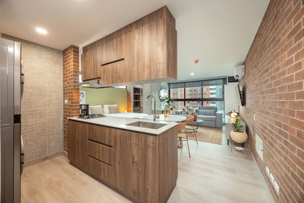 Loft Design, vue ville | Cuisine privée