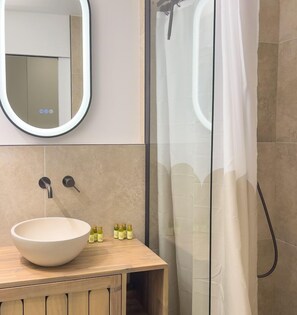 Shower, hair dryer