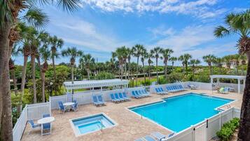 公寓客房, 1 張加大雙人床和 1 張沙發床 (Gulf Place Town Center 421) | 游泳池