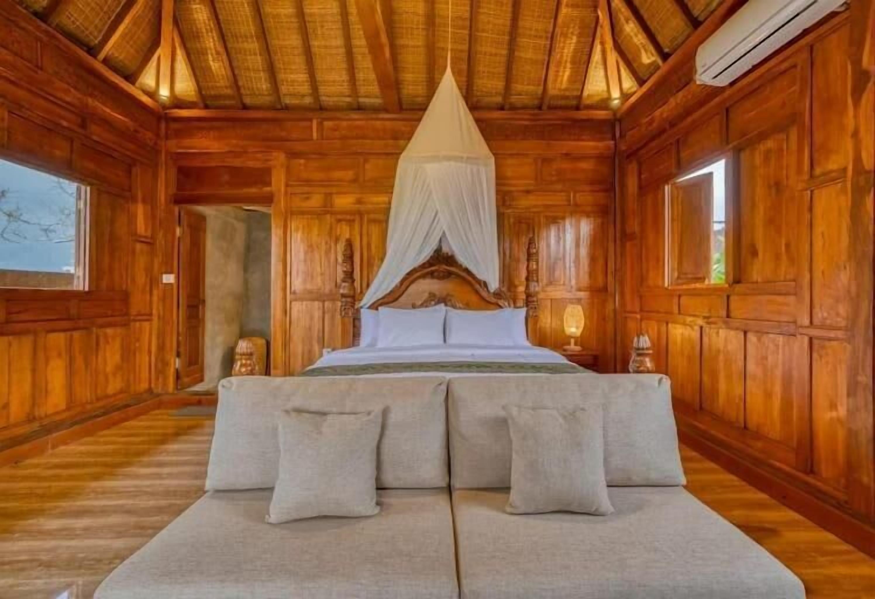 Vila, 1 kamar tidur, kolam renang pribadi, pemandangan kolam renang | Meja kerja, Wi-Fi gratis, dan seprai linen