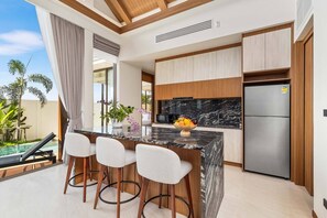 Villa, 3 Bedrooms, Non Smoking, Private Pool | In-room dining