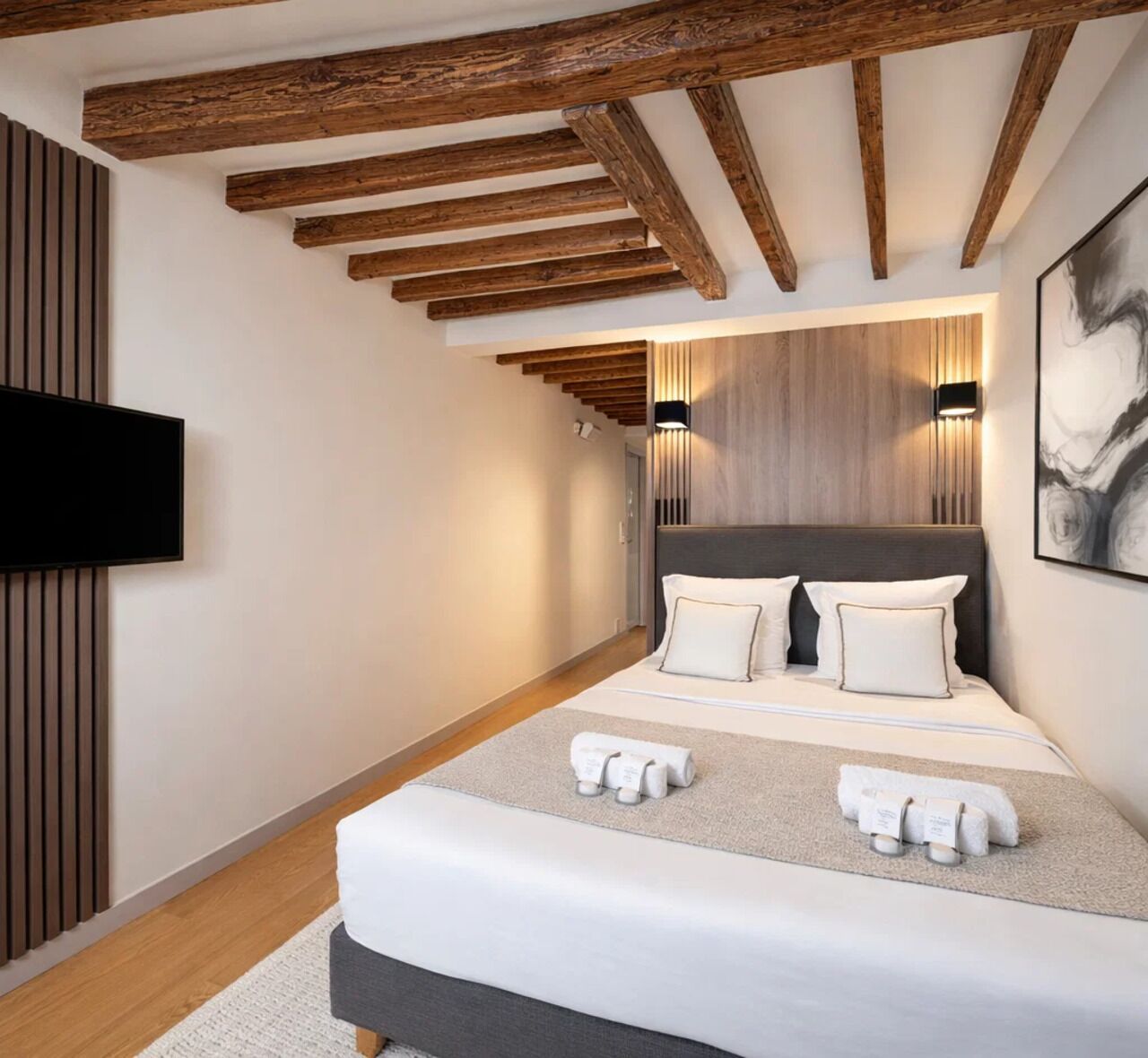 Studio, Blick auf den Innenhof | Ausblick vom Zimmer