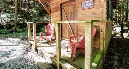 Cozy TRAIL's END tiny house style cabin at Mulberry Gap with AC, WiFi