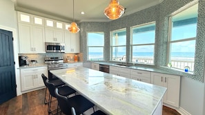 Fridge, microwave, oven, stovetop - Brand New Beachfront House Retreat 5 bedrooms right on the beach! Beach Access 5 (Surfside Beach)