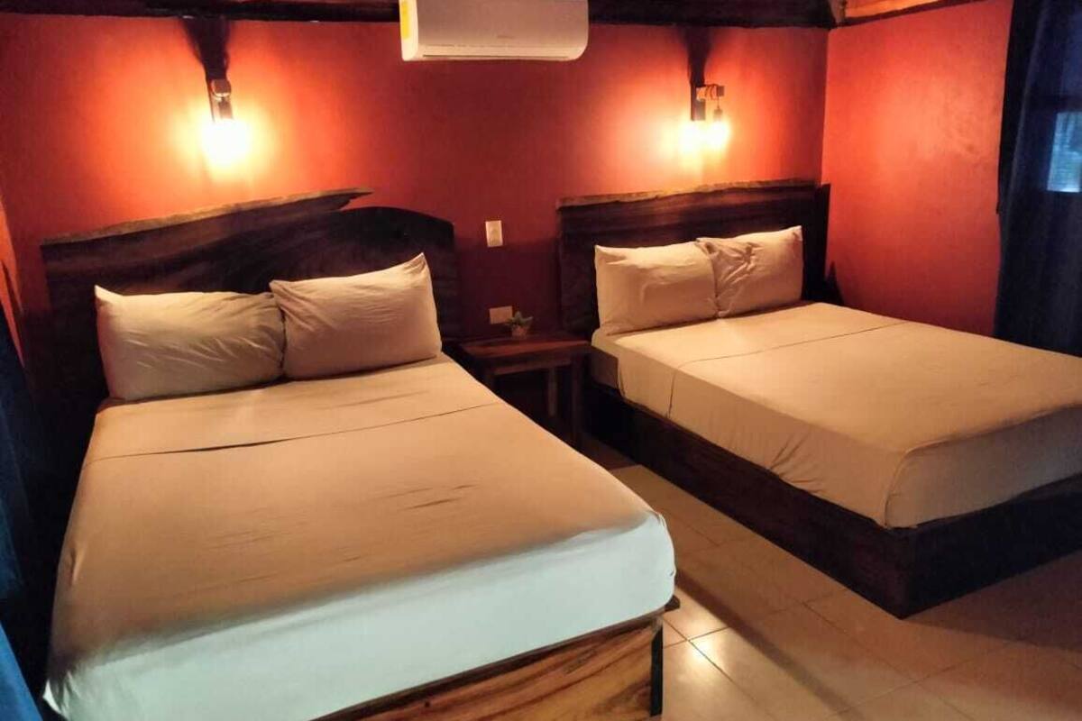 Family Cabin, Balcony, Garden View | Laptop workspace, WiFi (free), bed sheets