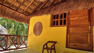 Standard Cabin, Balcony, Garden View | Laptop workspace, free WiFi, bed sheets