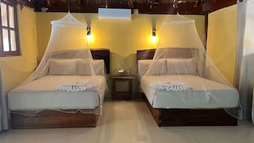Family Cabin, Balcony, Garden View | Laptop workspace, free WiFi, bed sheets