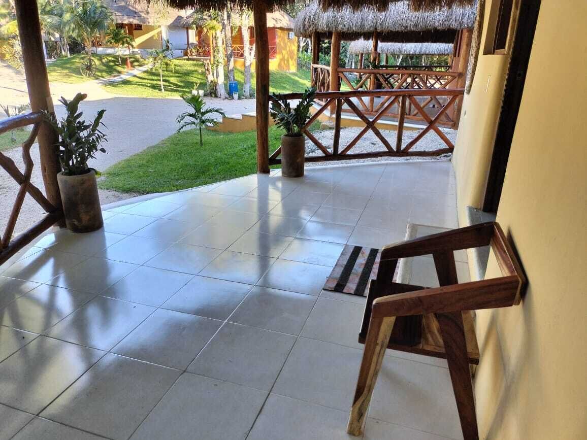 Hytte – comfort, balkong, hageutsikt | Terrasse/patio