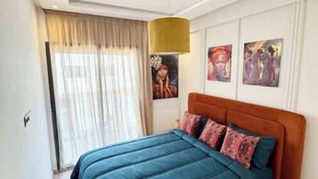 2 makuuhuonetta, silitysrauta/-lauta, Wi-Fi, vuodevaatteet