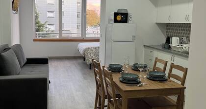 Cozy 1-bedroom studio apartment in lovely Fátima with AC