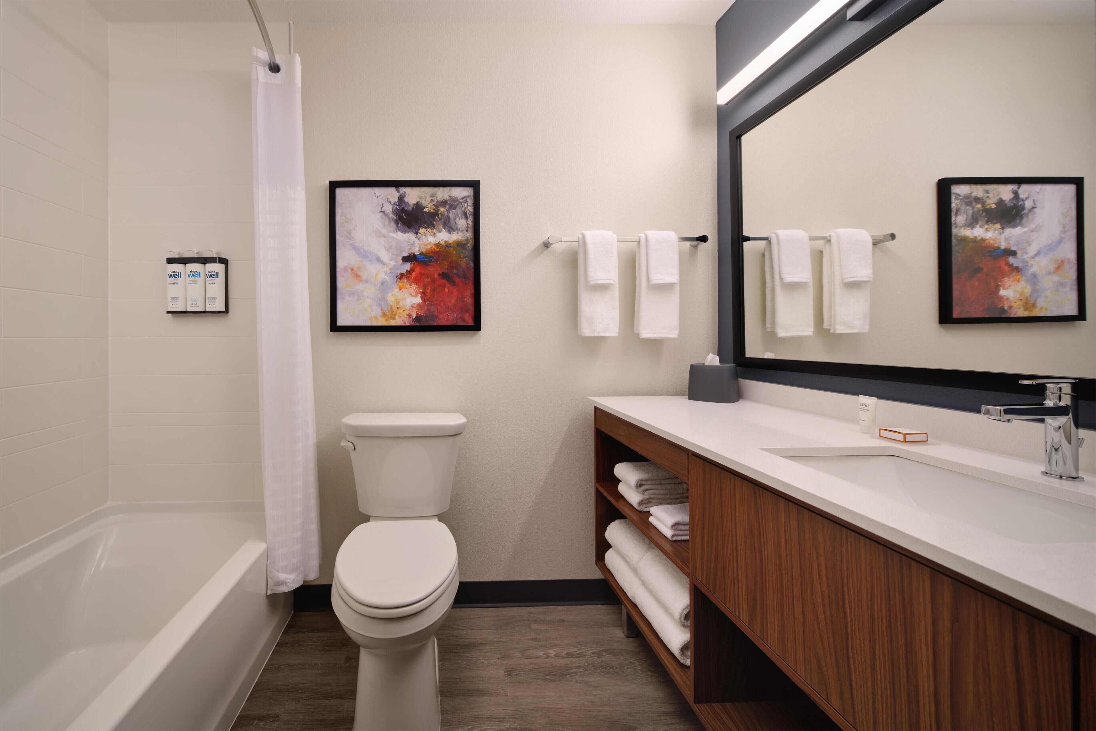 Suite Studio, 2 grands lits, vue montagne | Salle de bain