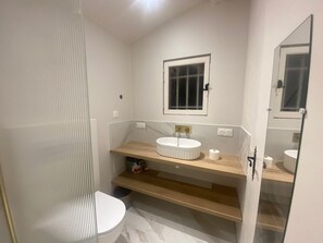 Shower, hair dryer