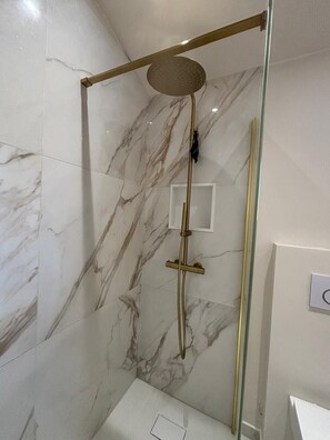 Shower, hair dryer