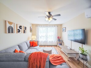 Smart TV, video games, foosball, books