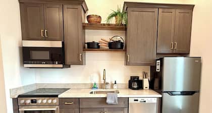 Boho Bliss is a 1BR retreat in Mount Pilot Hideaways in Downtown Pilot Mountain