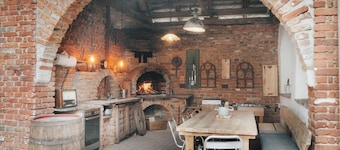 Four-manor house with 5 apartments
