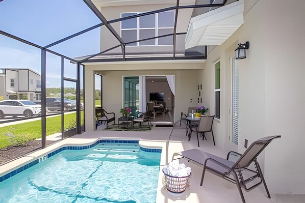 A heated pool