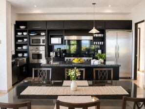 Microwave, oven, stovetop, dishwasher