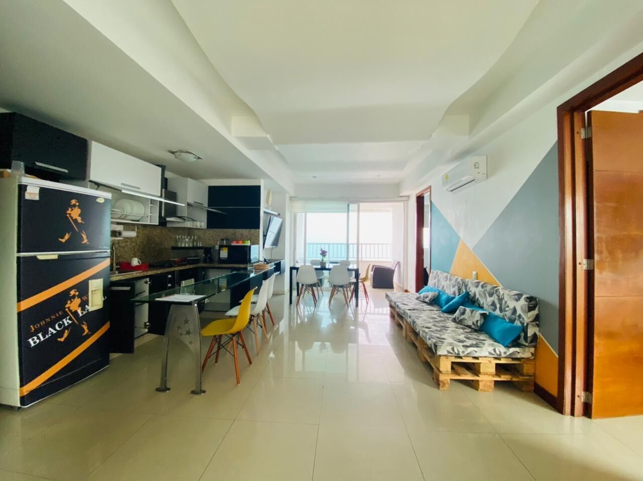 Departamento Deluxe, vista a la playa | Cocina privada