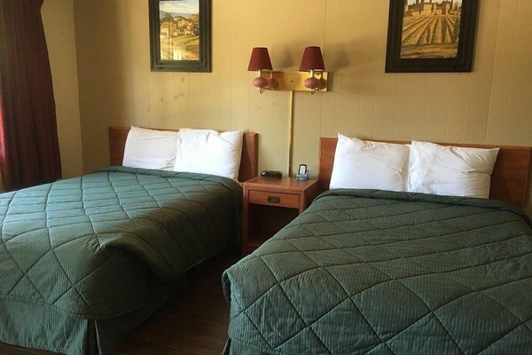 Desk, laptop workspace, free WiFi, bed sheets